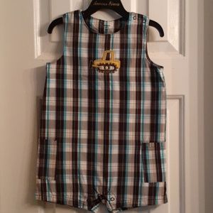 24m carters super fun truck overall/ coveralls